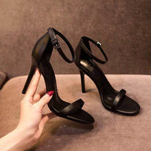 Load image into Gallery viewer, Women Pumps Ankle Strap Shoes For Sexy Peep Toe Heels Sandals Party Wedding Woman High Heels Luxury Black Zapatos 456