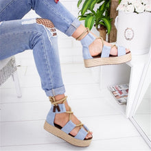 Load image into Gallery viewer, LOOZYKIT 2020 Fashion Summer Women Sandals Female Beach Shoes Wedge Shoes High Heel Comfortable Platform Sandals Plus Size 35-43