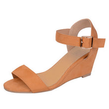 Load image into Gallery viewer, Women Shoes Platform Sandals Women Peep Toe High Wedges Heel Ankle Buckles Sandalia Espadrilles Female Sandals Shoes