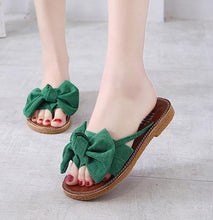 Load image into Gallery viewer, new Flat outdoor slippers Sandals foot ring straps beaded Roman sandals fashion low slope with women's shoes low heel shoes x69