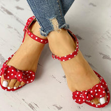 Load image into Gallery viewer, leisure Plus large Big sizes 44 flip flop comfortable flat INS sweet polka dot Summer women Shoes Sandals woman shoes woman 2019
