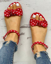 Load image into Gallery viewer, leisure Plus large Big sizes 44 flip flop comfortable flat INS sweet polka dot Summer women Shoes Sandals woman shoes woman 2019