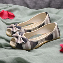 Load image into Gallery viewer, Women Flat Sandals 2019 Summer Shoes Woman Open Toe Fashion Canvas Flats Open Toe Non-Slip Sole Slip On Female Sandal Footwear