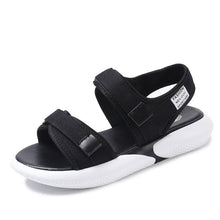 Load image into Gallery viewer, Foreign Trade Plus-sized Women Shoes Sports Sandals Student Korean-style Plus-sized Casual Velcro Platform Thick Bottomed Sandal
