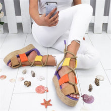 Load image into Gallery viewer, LOOZYKIT 2020 Fashion Summer Women Sandals Female Beach Shoes Wedge Shoes High Heel Comfortable Platform Sandals Plus Size 35-43
