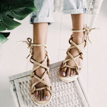 Load image into Gallery viewer, LOOZYKIT 2020 Fashion Summer Women Sandals Female Beach Shoes Wedge Shoes High Heel Comfortable Platform Sandals Plus Size 35-43
