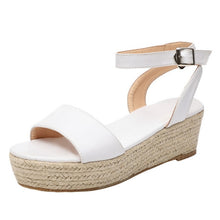 Load image into Gallery viewer, Women Shoes Platform Sandals Women Peep Toe High Wedges Heel Ankle Buckles Sandalia Espadrilles Female Sandals Shoes

