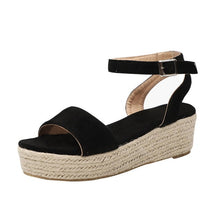 Load image into Gallery viewer, Women Shoes Platform Sandals Women Peep Toe High Wedges Heel Ankle Buckles Sandalia Espadrilles Female Sandals Shoes
