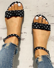 Load image into Gallery viewer, leisure Plus large Big sizes 44 flip flop comfortable flat INS sweet polka dot Summer women Shoes Sandals woman shoes woman 2019
