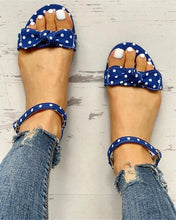 Load image into Gallery viewer, leisure Plus large Big sizes 44 flip flop comfortable flat INS sweet polka dot Summer women Shoes Sandals woman shoes woman 2019
