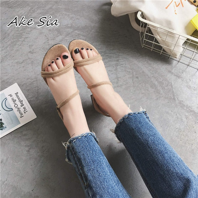 Slippers Women Sandals Summer Blue Shoes Flats Heel Flip Gladiator Brief Flip flop Sandals Women Shoes Woman Back Strap mujer